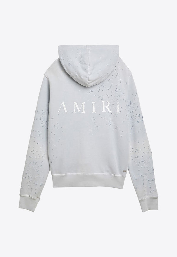 Amiri Logo Print Zip-Up Sweatshirt Light Blue AMJYHD1021CO/O_AMIRI-460