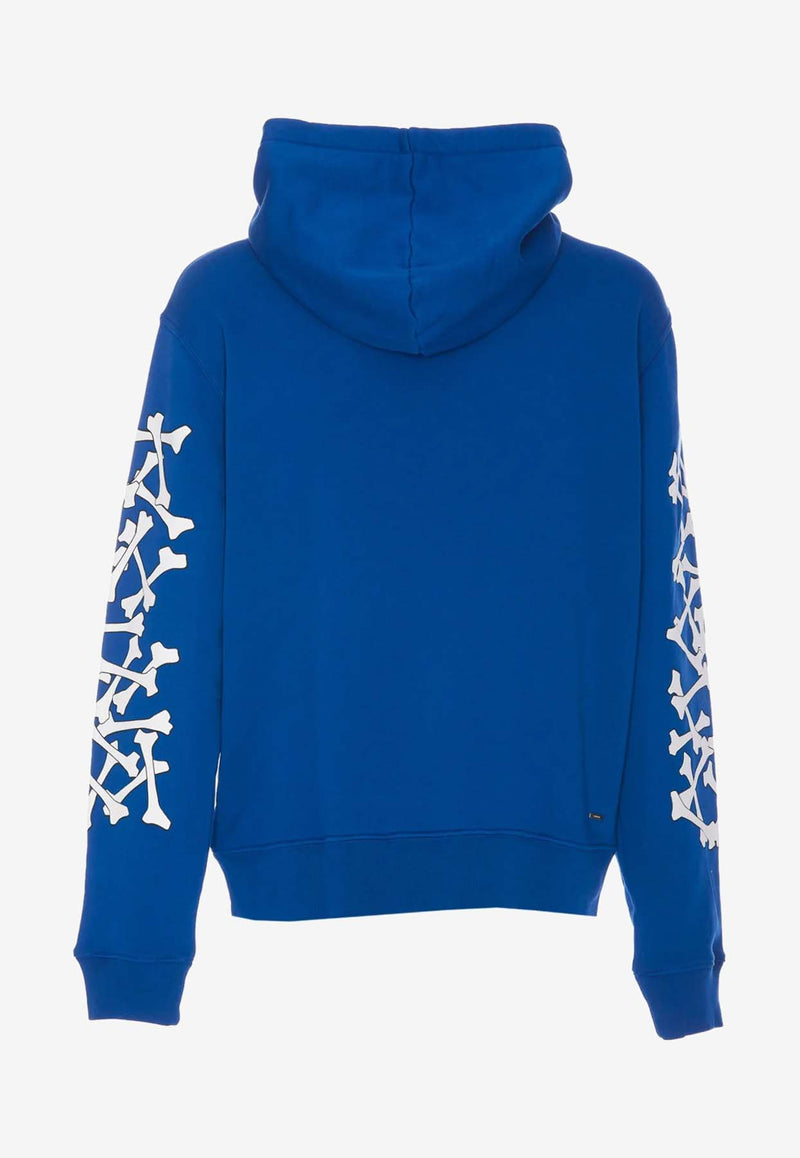 Amiri Bones Stacked Logo Hoodie AMJYHD1051BLUE