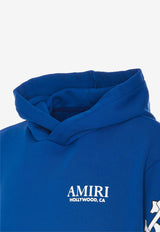 Amiri Bones Stacked Logo Hoodie AMJYHD1051BLUE