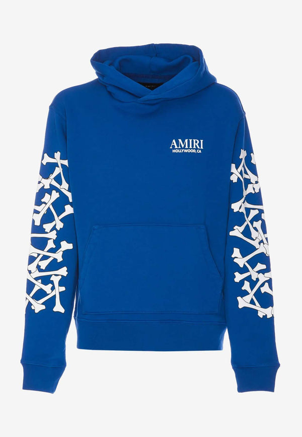 Amiri Bones Stacked Logo Hoodie AMJYHD1051BLUE