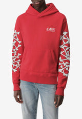 Amiri Bones Stacked Logo Hoodie AMJYHD1051RED