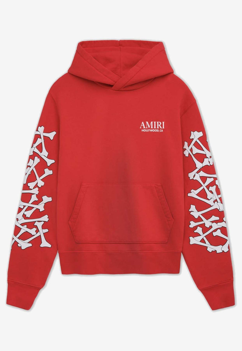 Amiri Bones Stacked Logo Hoodie AMJYHD1051RED