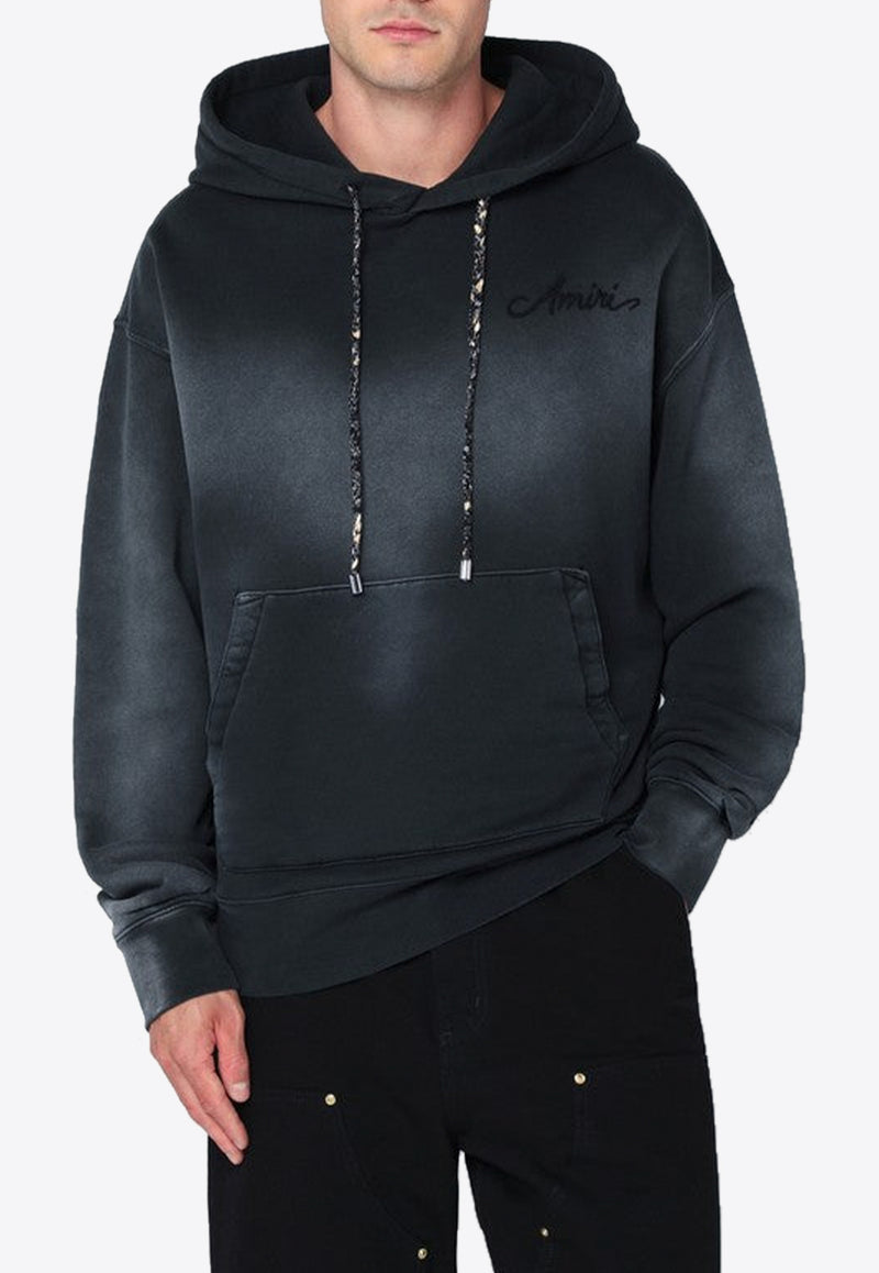 Amiri Bleached Bandana Faded Hooded Sweatshirt Black AMJYHD1117CO/R_AMIRI-001