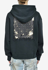 Amiri Bleached Bandana Hooded Sweatshirt Black AMJYHD1117_BLACK