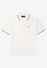 Amiri Logo Embroidered Polo T-shirt White AMJYPO1018_WHITE