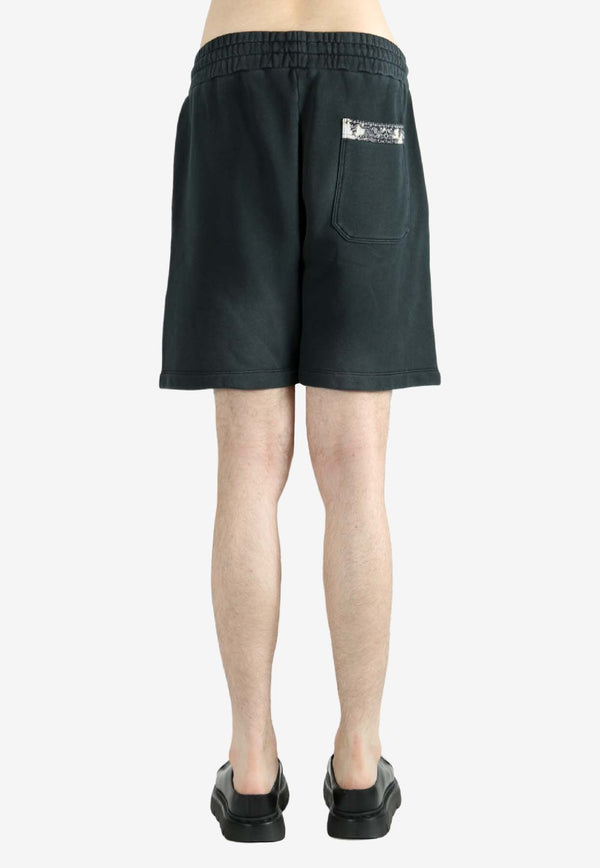 Amiri Bleach Bandana Faded Shorts Black AMJYSH1044_BLACK
