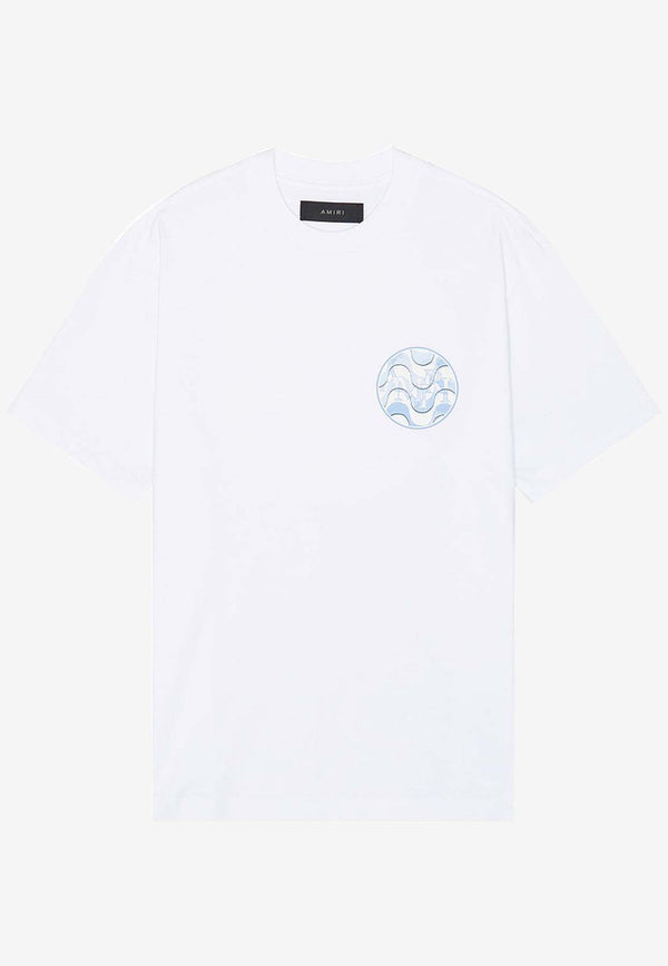 Amiri Staggered Wave T-shirt AMJYTE1057WHITE