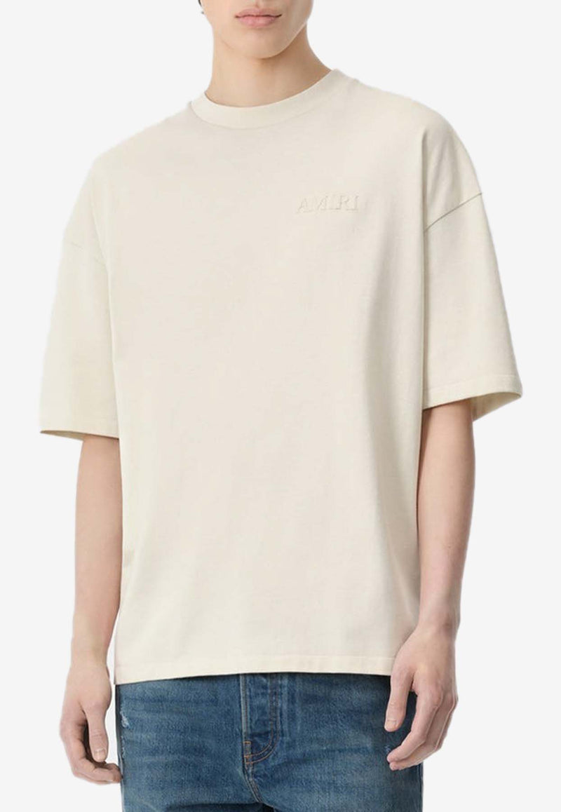 Amiri Logo Oversized T-shirt AMJYTE1061BEIGE