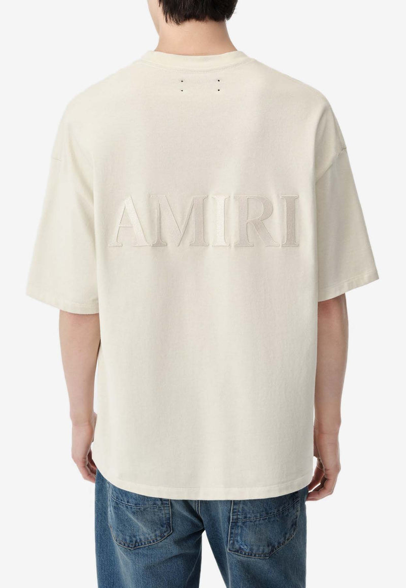 Amiri Logo Oversized T-shirt AMJYTE1061BEIGE