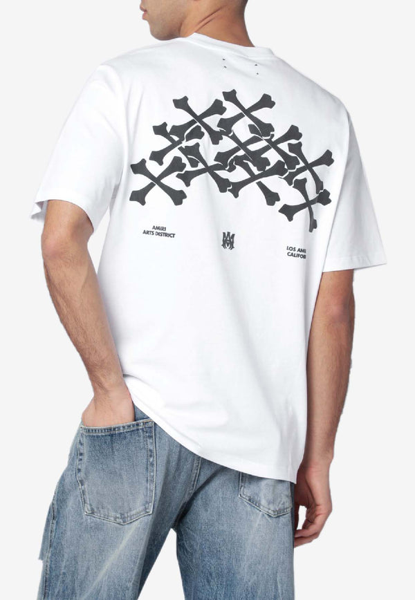 Amiri Bones Stacked Crewneck T-shirt White AMJYTE1075CO/S_AMIRI-100