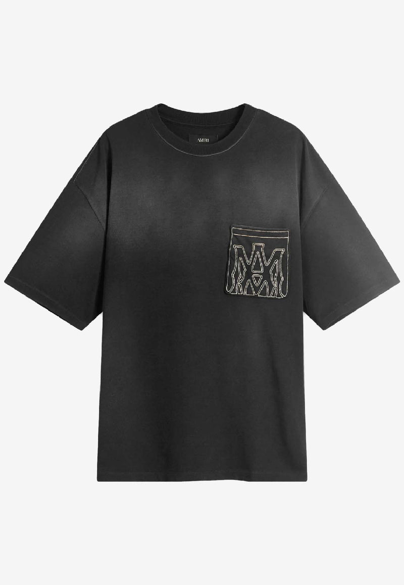 Amiri MA Outlined Crewneck T-shirt Black AMJYTE1205_BLACK