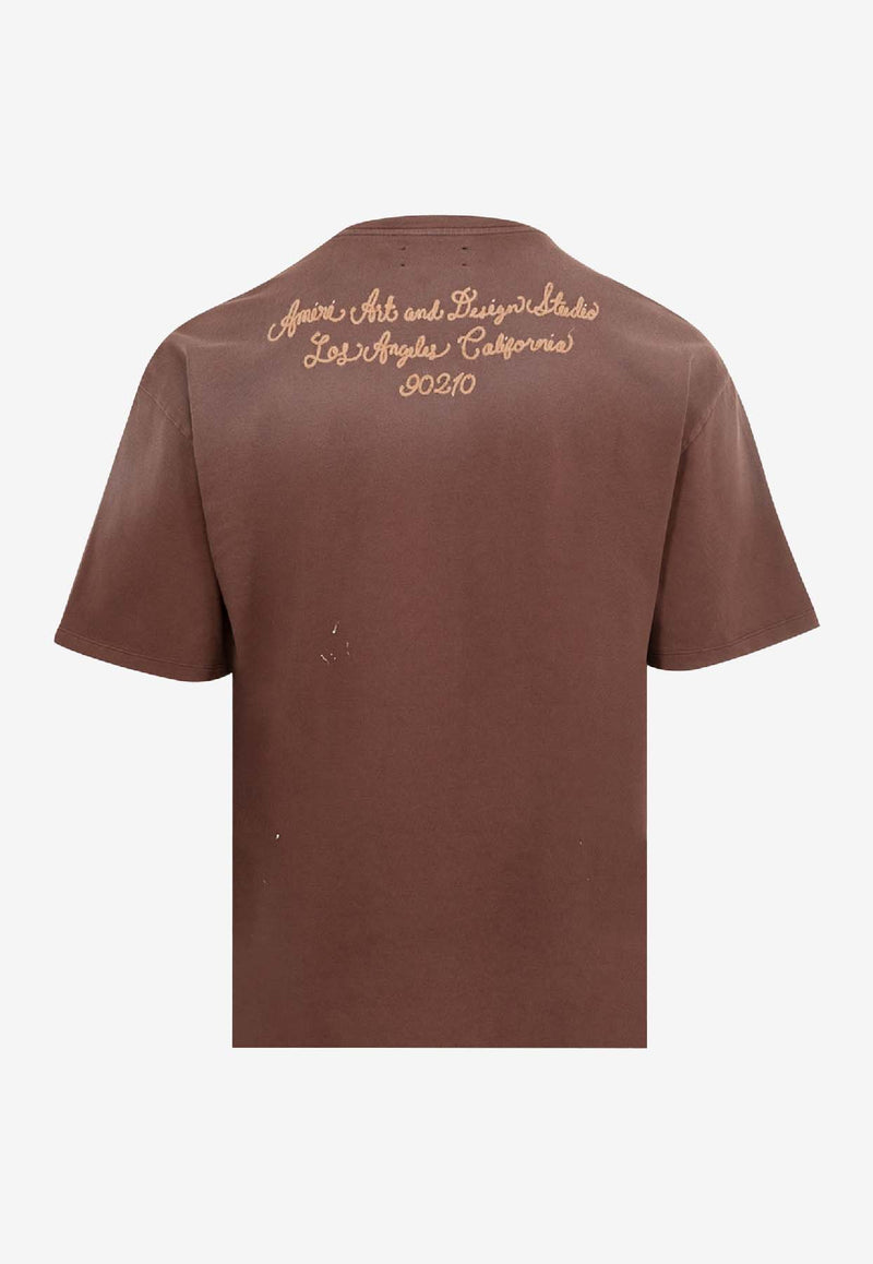Amiri Design Studio T-shirt Brown AMJYTE1213_BROWN