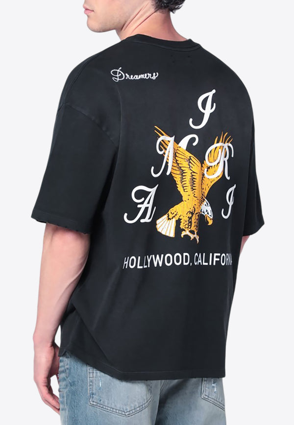 Amiri Eagle Print Oversized Vintage T-shirt Black AMJYTE1232CO/R_AMIRI-001