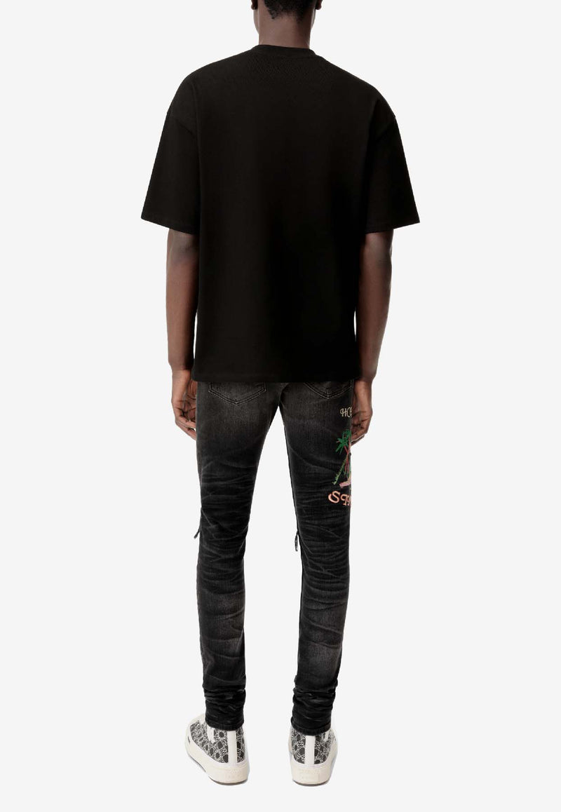 Amiri MA Skater Crewneck T-shirt Black AMJYTE1233_BLACK