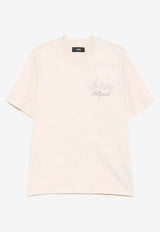 Amiri Hollywood Crewneck T-shirt Beige AMJYTE1265_BEIGE