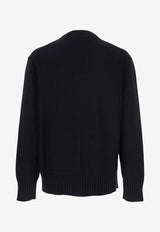Amiri Hollywood Crewneck Sweater Black AMKNCW1094_BLACK