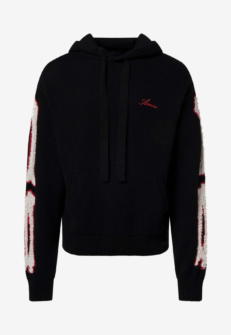 Amiri Bones Hooded Sweatshirt Black AMKNHD1001_BLACK WHIT