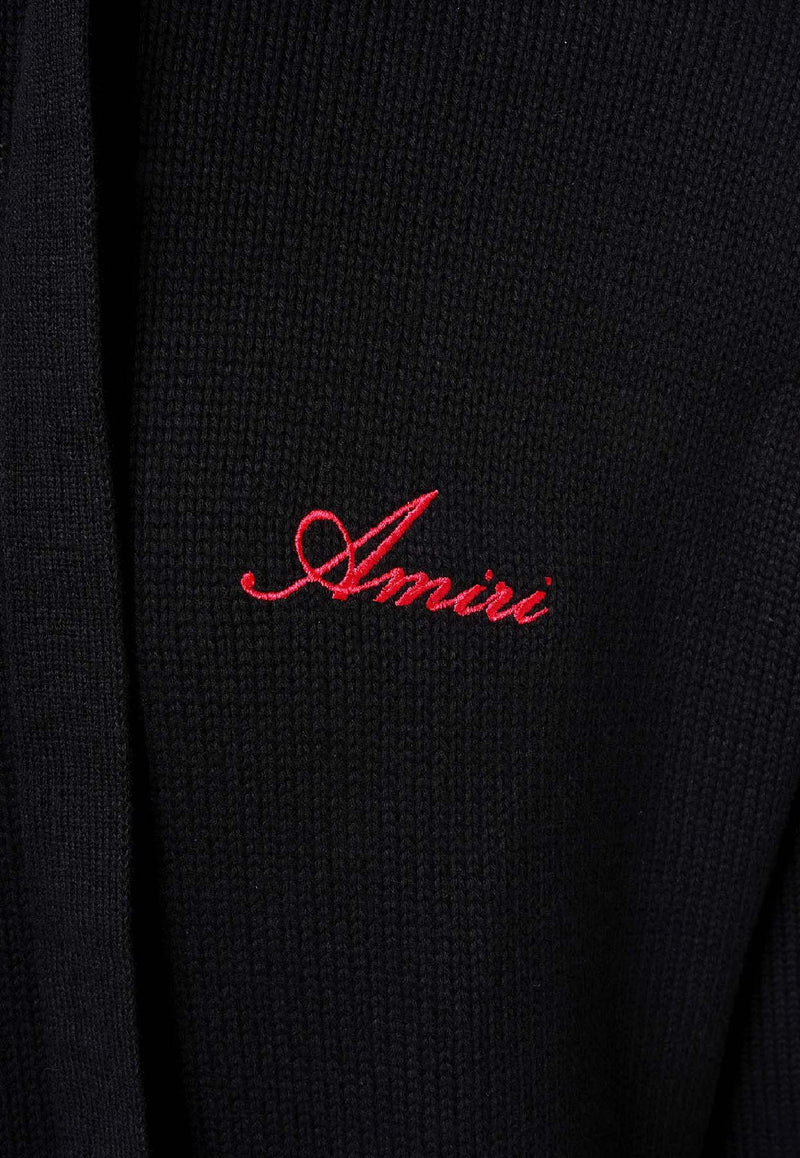 Amiri Bones Hooded Sweatshirt Black AMKNHD1001_BLACK WHIT