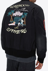 Amiri Zip-Up Bomber Jacket  Black AMOUBB1051NY/R_AMIRI-001