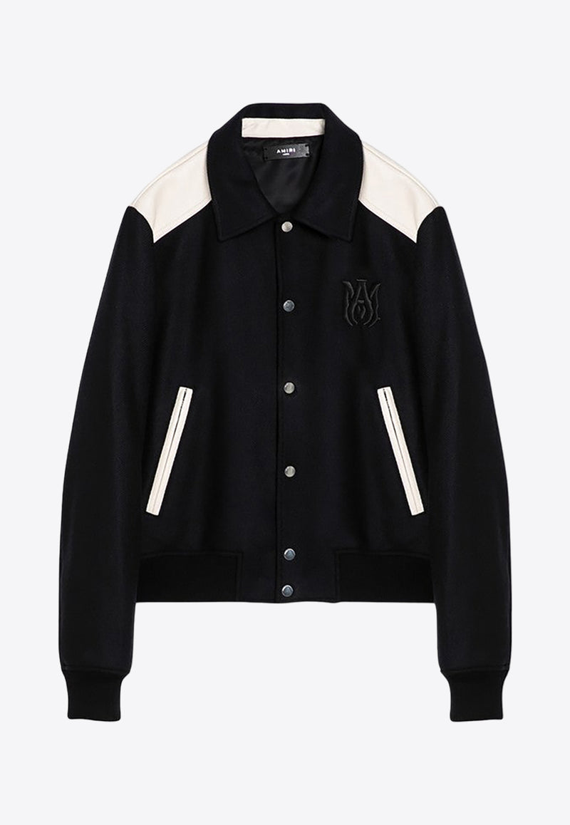 Amiri MA Brand Bomber Jacket Black AMOUVY1006WO/P_AMIRI-001