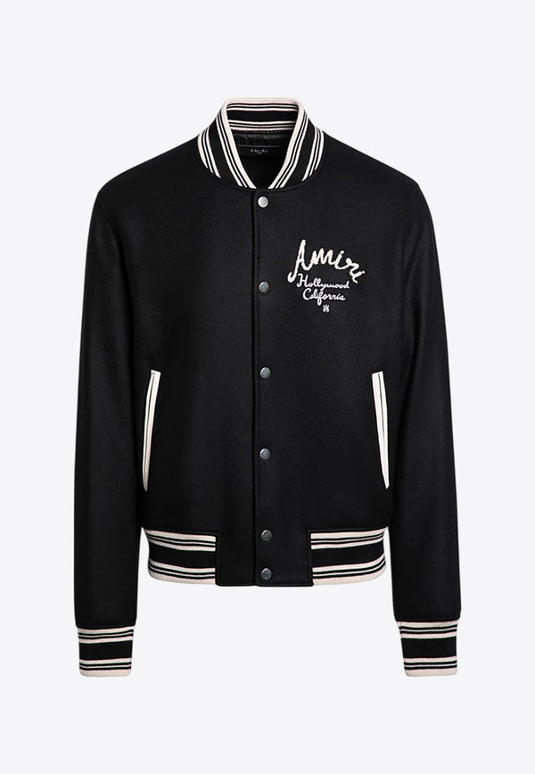 Amiri Hollywood Bomber Jacket Black AMOUVY1010WO/P_AMIRI-001