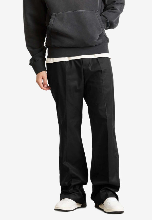 Amiri Logo Print Straight Pants Black AMPACA1047_BLACK