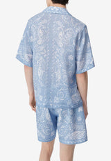 Amiri Bandana Print Camp Shirt AMSTBW1016LIGHT BLUE