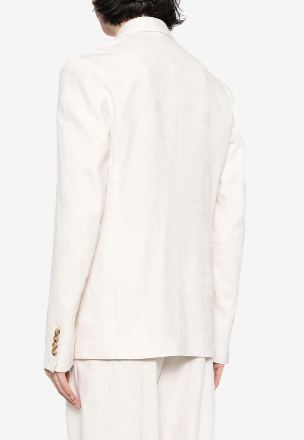 Amiri Double-Breasted Blazer AMSUFJ1008BEIGE