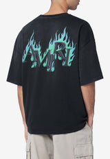 Amiri Flames Logo T-shirt Black AMTOJR1115CO/S_AMIRI-001