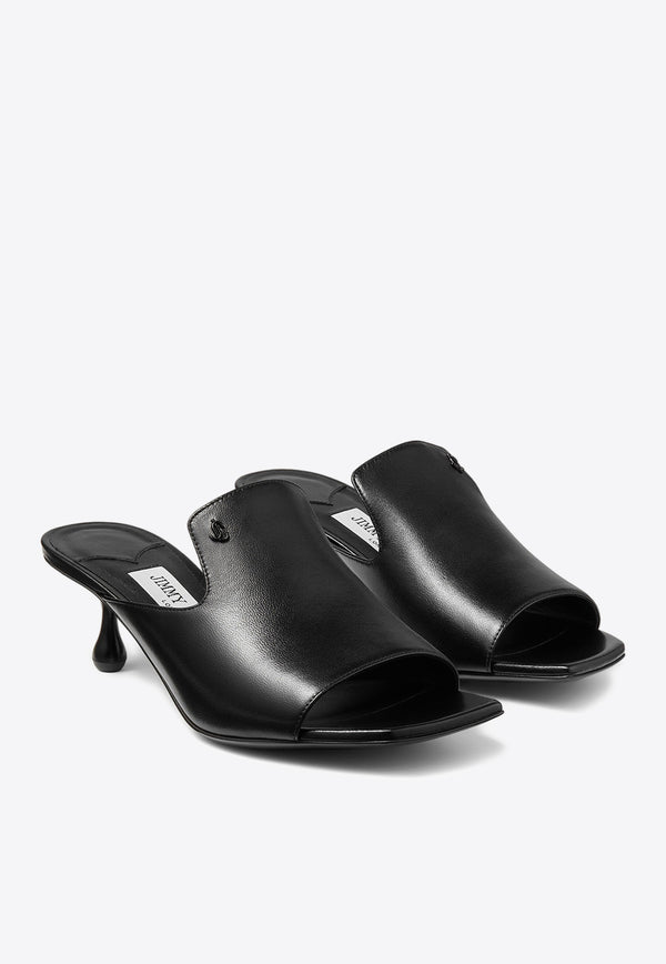 Jimmy Choo Ander 50 Sandals in Nappa Leather ANDER 50 NAP BLACK