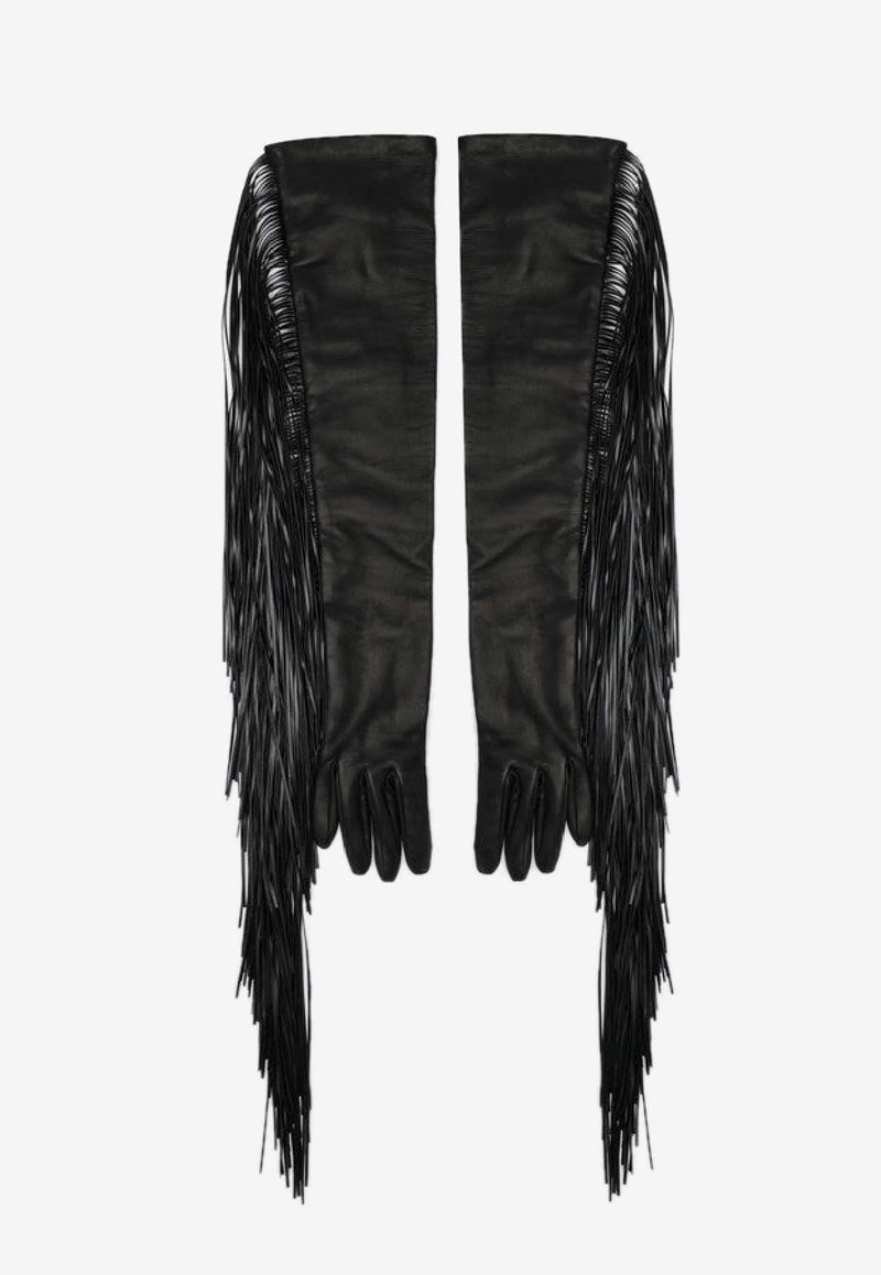 Sportmax Long Gloves with Fringes ANGEL1234LE/R_SPORM-003