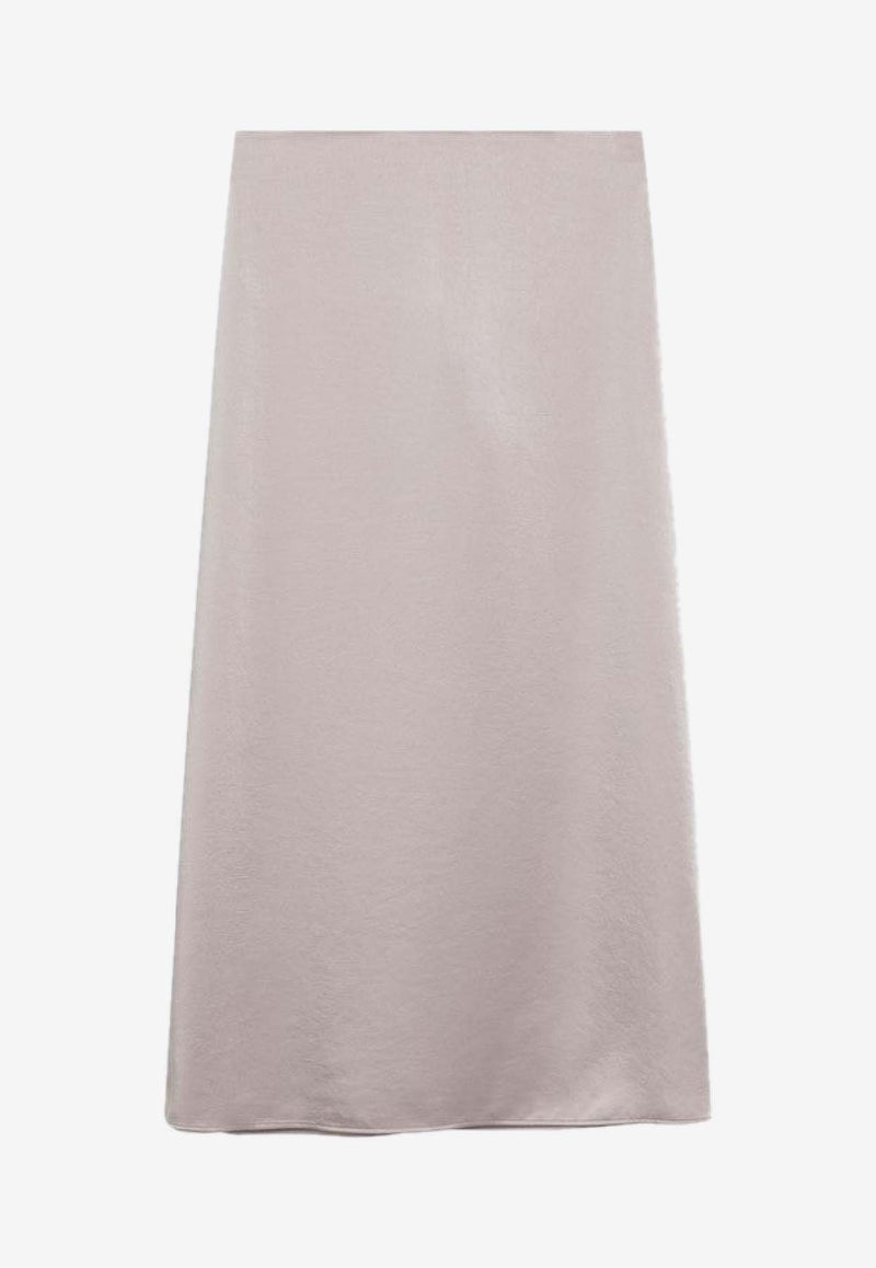 Weekend Max Mara Angelo Satin Midi Skirt Blush ANGELOCO/R_MAXMW-003
