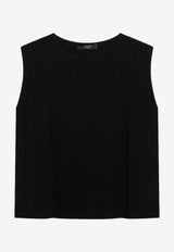 Weekend Max Mara Antiope Plisse Knit Tank Top Black ANTIOPECO/R_MAXMW-007