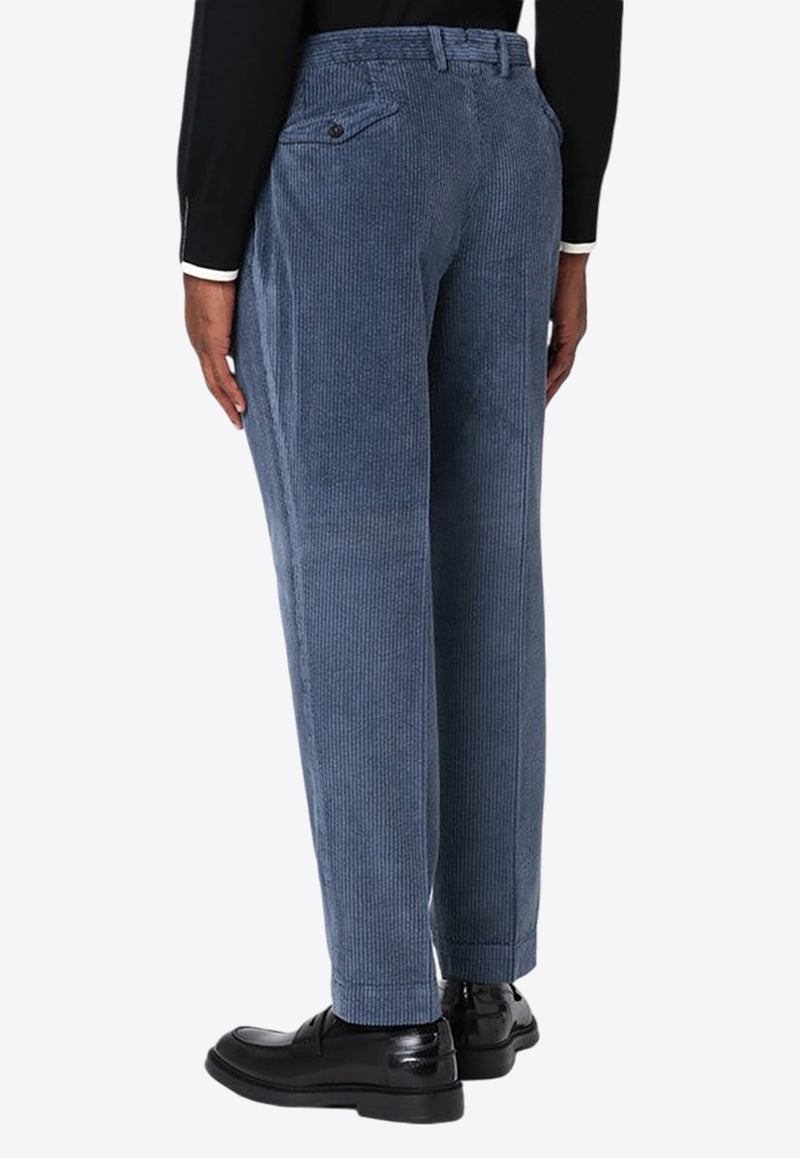 Santaniello Straight-Leg Corduroy Pants Blue ARECHIDS3421/P_SANTA-73