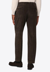 Santaniello Straight-Leg Corduroy Pants Brown ARECHIDSE3406/P_SANTA-58