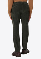 Santaniello Straight-Leg Corduroy Pants Green ARECHIDSE3406/P_SANTA-65