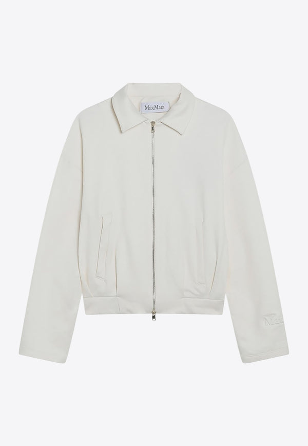 Max Mara Argenta Cropped Sweatshirt White ARGENTACO/R_MAXM-001