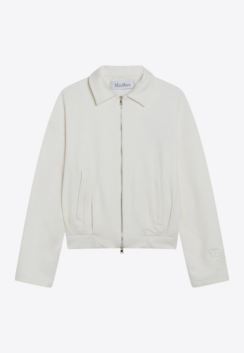 Max Mara Argenta Cropped Sweatshirt White ARGENTACO/R_MAXM-001