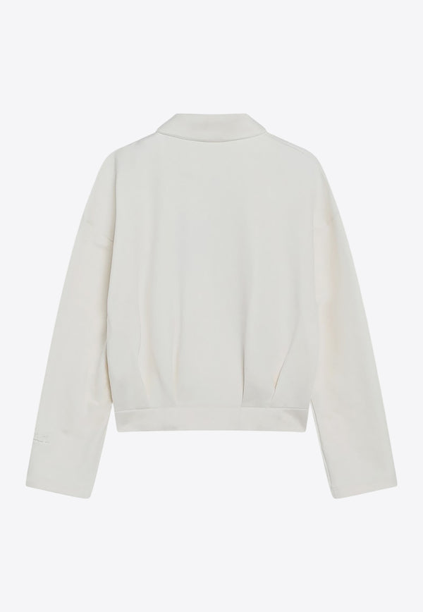 Max Mara Argenta Cropped Sweatshirt White ARGENTACO/R_MAXM-001