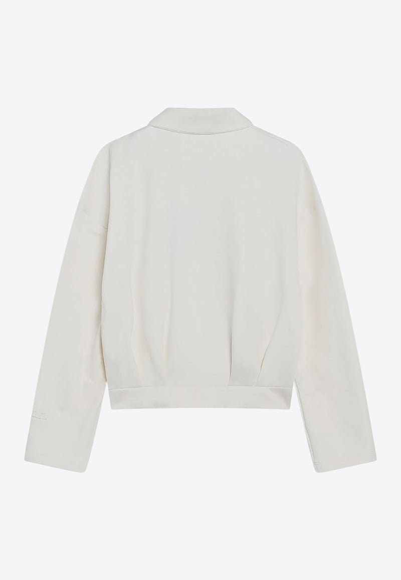 Max Mara Argenta Cropped Sweatshirt White ARGENTACO/R_MAXM-001
