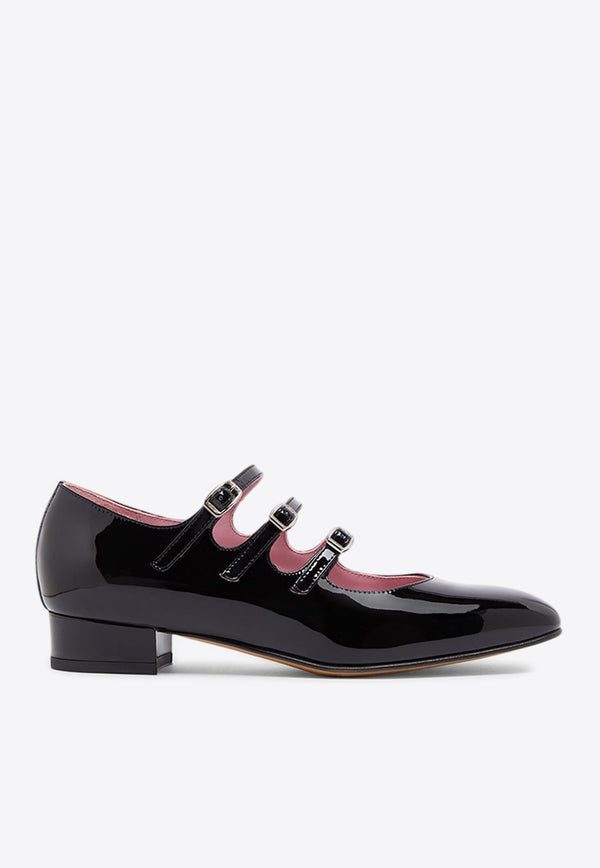 Carel Paris Ariana Patent Leather Mary-Jane Flats Black ARIANA-2812_BLACK