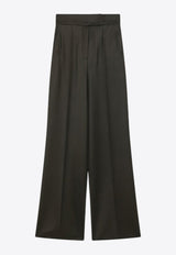 Max Mara Arturo Wool Wide-Leg Pants Green ARTURO1234WO/R_MAXM-009