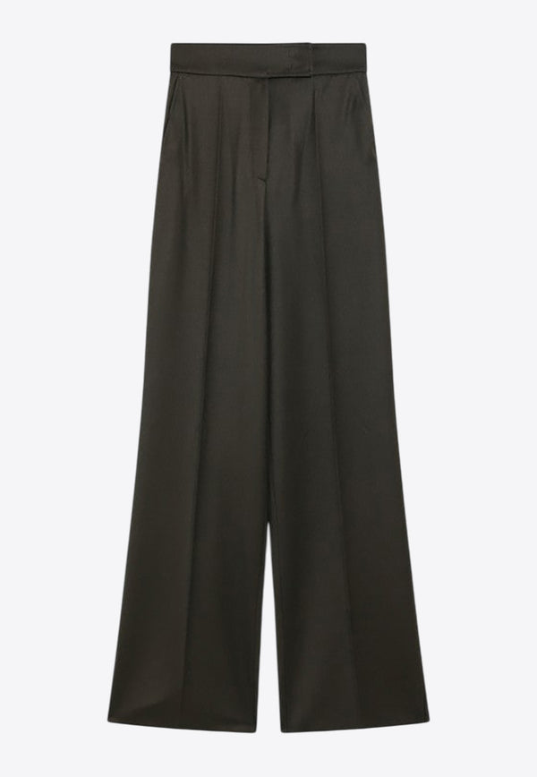 Max Mara Arturo Wool Wide-Leg Pants Green ARTURO1234WO/R_MAXM-009