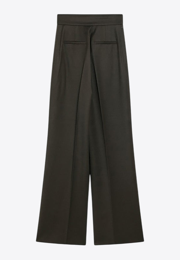 Max Mara Arturo Wool Wide-Leg Pants Green ARTURO1234WO/R_MAXM-009
