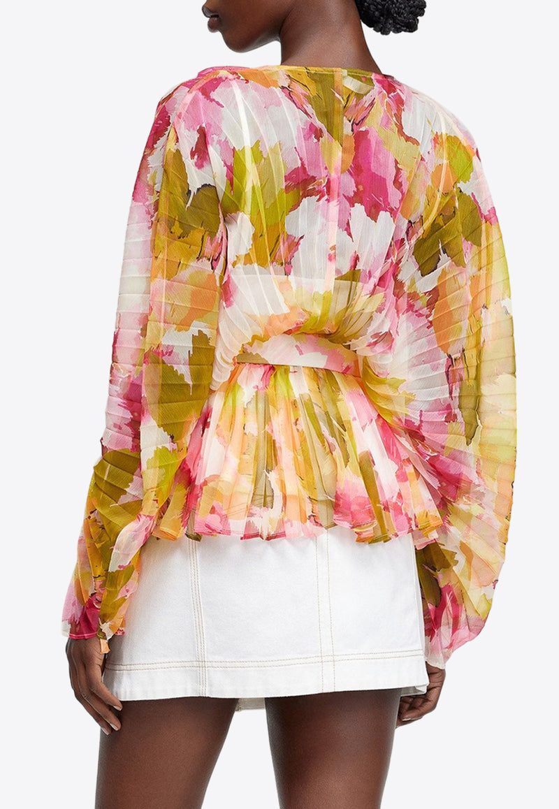Acler Abbeywood Belted Floral Blouse AS2401083T-PRT-CAMELIAPOSYMULTICOLOUR