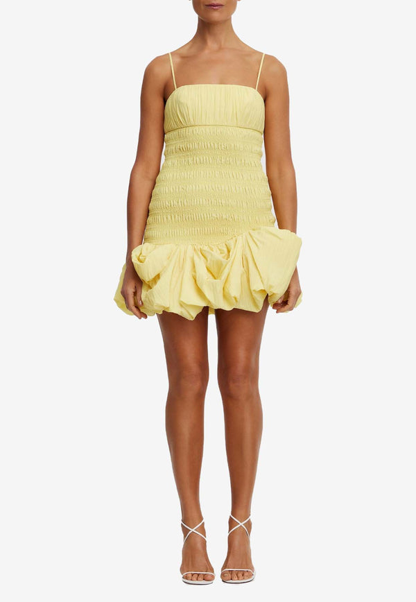 Acler Welland Pleated Mini Dress AS2404134DYELLOW