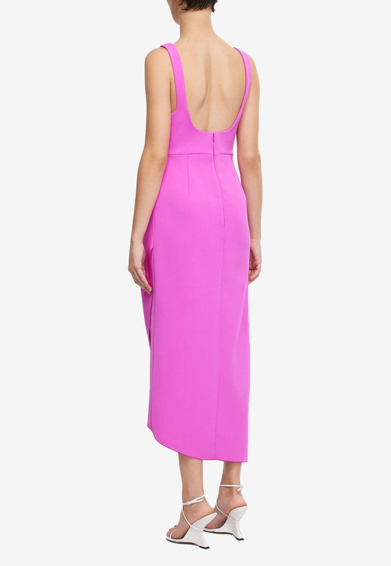 Acler Hewton Sleeveless Midi Dress AS2404201DFUCHSIA