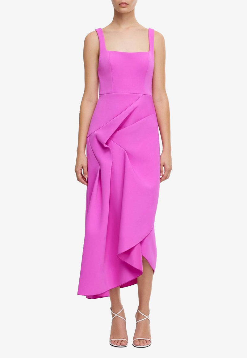 Acler Hewton Sleeveless Midi Dress AS2404201DFUCHSIA