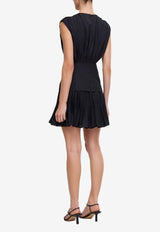 Acler Seabrook Pleated Mini Dress AS2404209D-BLACKBLACK