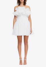 Acler Clements Strapless Ruffled Mini Dress White AS2407043D-IVORYIVORY